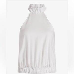 NWT Express Halter Neck Elastic Tank White XL